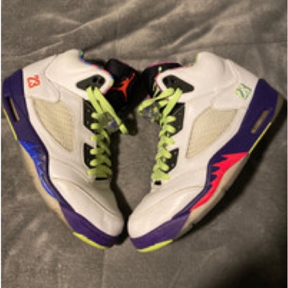 Nike Air Jordan 5 Retro GS 'Alternate Bel-Air' 2020 7Y/ woman’s 8 GUC - Picture 7 of 8